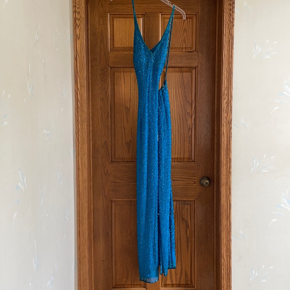 Blue prom dress